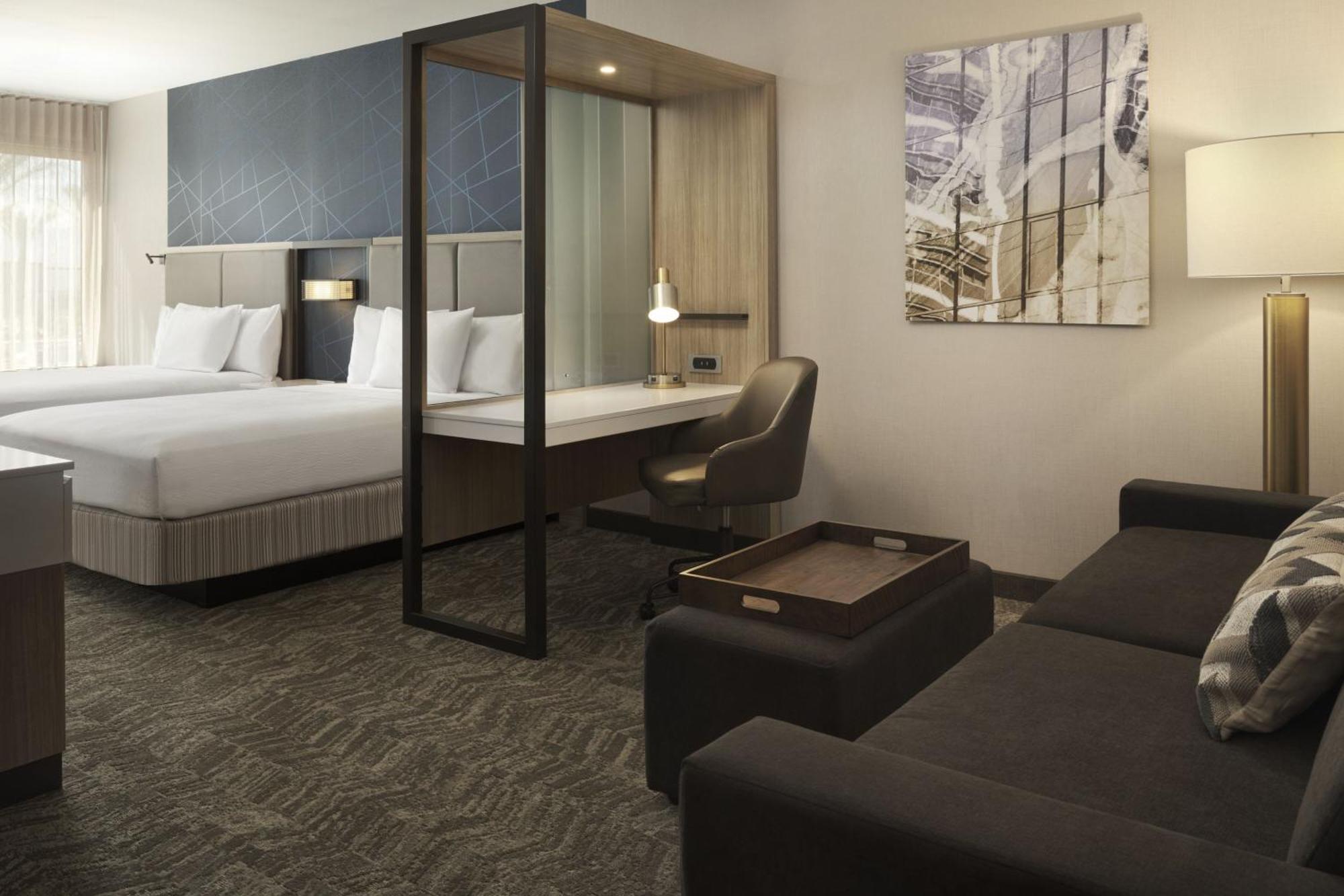 Queen Suite with Two Queen Beds and Trundle Sofa
