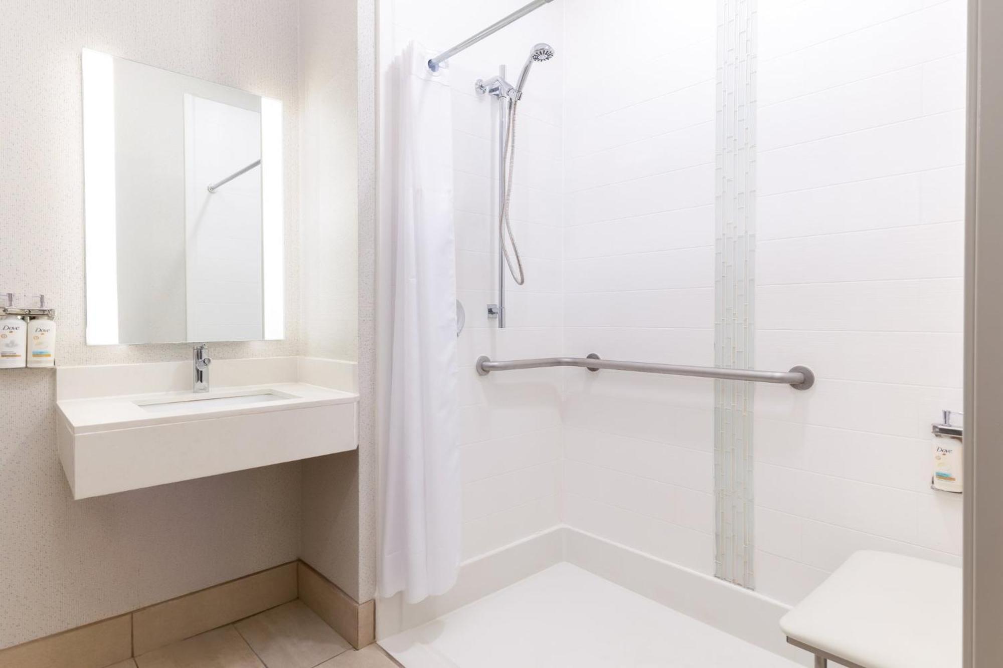 Standard King Room Roll Shower Communications Access